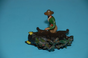 antique Georg Heyde tin figures scene * buffalo hunting * at 190