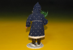 antique Santa Claus with blue coat * at 1900