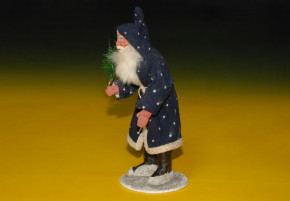 antique Santa Claus with blue coat * at 1900