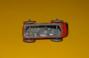 antikes Penny Toy Metallguß Oldtimer mit Bär * um 1900-1920