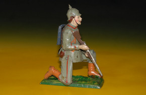 antike mechanische Blechfigur Soldat aus der Kaiserzeit um 1900