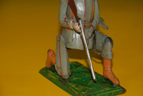 antike mechanische Blechfigur Soldat aus der Kaiserzeit um 1900