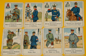 B. Dondorf No. 350 Militär 1. WK Quartett Kartenspiel * um 1910