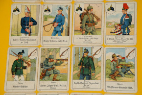 B. Dondorf No. 350 Militär 1. WK Quartett Kartenspiel * um 1910