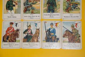 B. Dondorf No. 350 Militär 1. WK Quartett Kartenspiel * um 1910