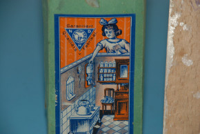 Wandkaffeemühle Delfter * im Original Karton * um 1900-1920