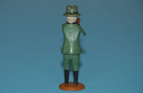 Erzgebirge Karl Müller Nasenfigur * Jäger schießend * 20er Jahre