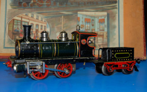 MÄRKLIN uralt Eisenbahn - Geschenkpackung Sp 0 um 1905-1910