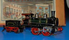 MÄRKLIN uralt Eisenbahn - Geschenkpackung Sp 0 um 1905-1910