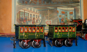 MÄRKLIN uralt Eisenbahn - Geschenkpackung Sp 0 um 1905-1910