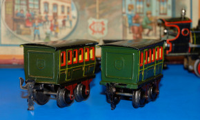 MÄRKLIN uralt Eisenbahn - Geschenkpackung Sp 0 um 1905-1910