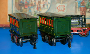 MÄRKLIN uralt Eisenbahn - Geschenkpackung Sp 0 um 1905-1910