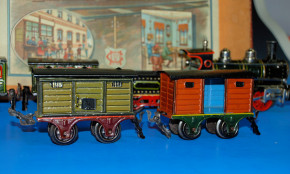 MÄRKLIN uralt Eisenbahn - Geschenkpackung Sp 0 um 1905-1910