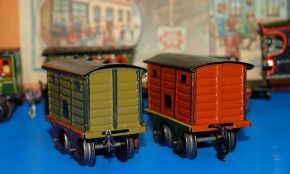 MÄRKLIN uralt Eisenbahn - Geschenkpackung Sp 0 um 1905-1910