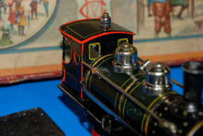 MÄRKLIN uralt Eisenbahn - Geschenkpackung Sp 0 um 1905-1910