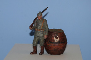 antique G. Heyde Money box figure * soldier * Dresden at 1900