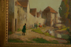 G. Geyer 1920? In front of the city wall * gallery picture