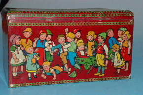 uralte Blechdose * Keksdose mit Kindermotiv * um 1910-1920