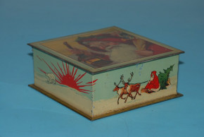 antique tin   with Santa Claus motive * around 1900-1920