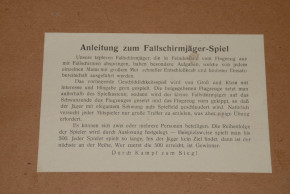 antikes Kinderspiel * Fallschirmjäger Spiel * D.R.G.M. * 30er Ja