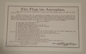 Flight in the Aeroplan * game J.W. Spear & Söhne at 1910-1915