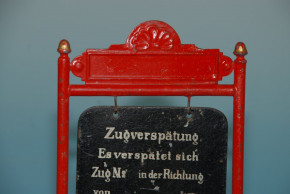 Märklin uralter Verspätungsanzeiger aus Blech * um 1900-1910