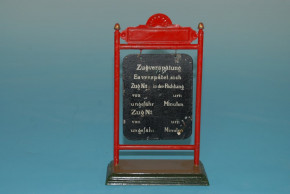 Märklin uralter Verspätungsanzeiger aus Blech * um 1900-1910