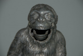 antique mechanical money box monkey Deposé no. 227 * at 1900