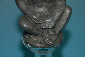 antique mechanical money box monkey Deposé no. 227 * at 1900