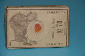 antique playing card C. L. Wüst Frankfurt * brand buffalo * no.