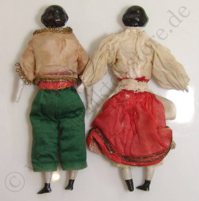 2 antique early Biedermeier period dolls * 1840-1860