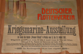 Werbeplakat vom Deutschen Flottenverein * Kriegmarine * 1907