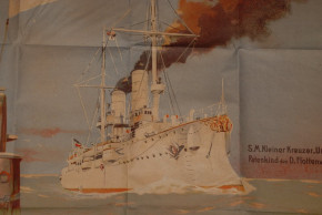 Werbeplakat vom Deutschen Flottenverein * Kriegmarine * 1907