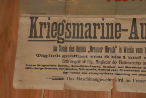 Werbeplakat vom Deutschen Flottenverein * Kriegmarine * 1907