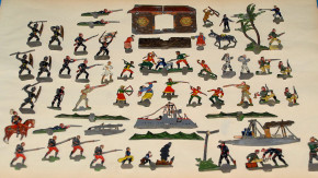 antique various Spenkuch tin figures Boxer Rebellion Beijing 190