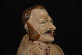 antike Sonneberger Pappmaché Figur * um 1850-1860