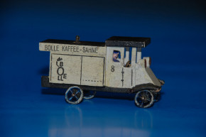 antique Erzgebirge Miniature car * BOLLE coffee cream * thirties