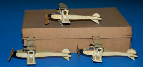 Erzgebirge miniatures * 3 x biplanes aeroplanes * at 1910-1920