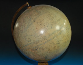 Ludwig J. Heymann big earth globe * 45 inch size * at 1900-1905