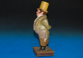 uralte gr. Biedermeier Pappmaché Figur * um 1850-1860