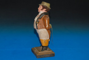 uralte große Biedermeier Pappmaché Figur *  um 1850-1860 (2)