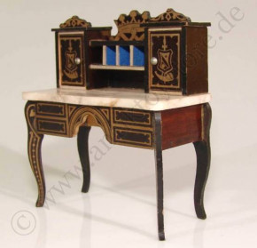 uralter Pst. Biedermeier BOULE Schreibtisch * um 1860-1880