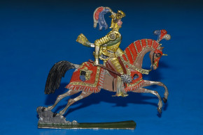 antike Zinnfigur * BESOLD großer Ritter zu Pferd * Nbg. um 1840