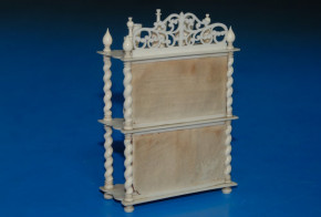 antique great ivory doll house display case shelf * at 1860