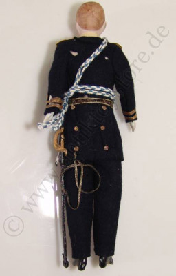 uralte Puppenstuben Puppe Soldat * Marine Offizier * um 1900
