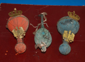 Victorian Christmas ornaments * 3 parts Sebnitzer * at 1880