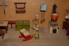 Erzgebirge Miniature doll house - doll kitchen * Seiffen at 1900