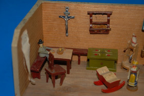 Erzgebirge Miniature doll house - doll kitchen * Seiffen at 1900