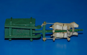 Erzgebirge miniatur * sledge team with horses * Seiffen twenties