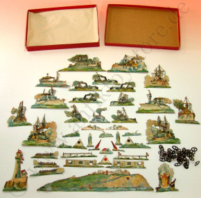 antique big emperor fleet manoeuvre * putting game 1900-1910